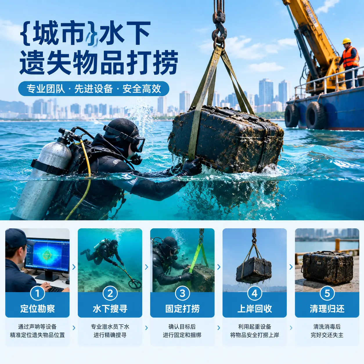 陆丰水下遗失物品打捞